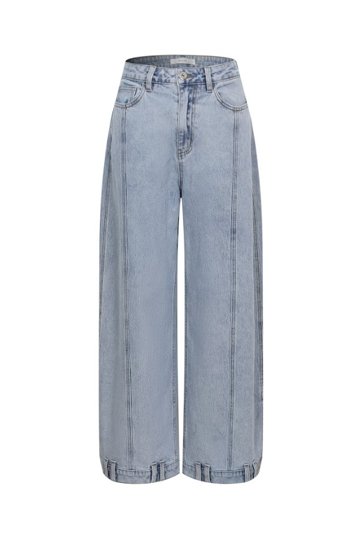 High Waist Barrel Jeans