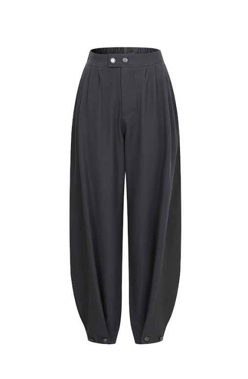 The Sera Woven Barrel Trousers