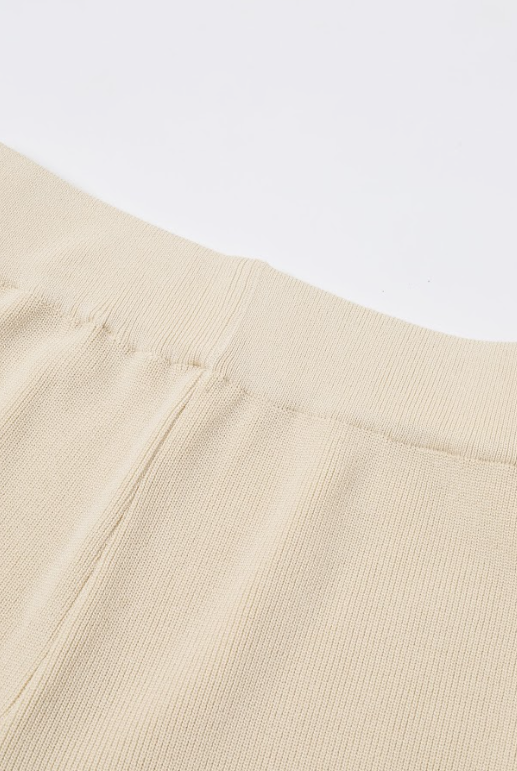 Cashmere Canvas Sleeveless Knit Vest & Pants Set