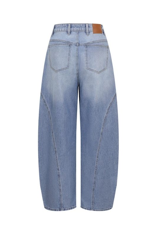 Lou Denim High Waist Barrel Pants