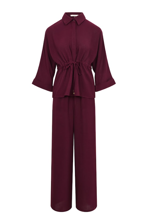 Midnight Serenade Co-ord Long Sleeve Top & Pants Set