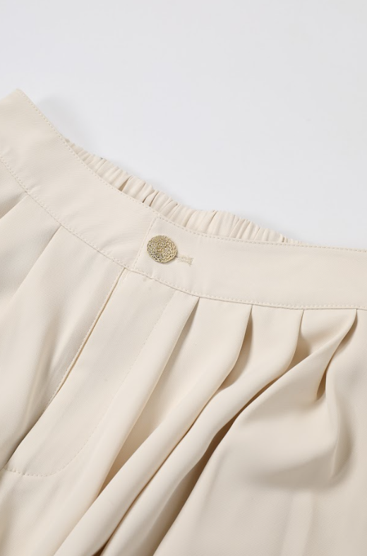 Pleated Super Flared Pants