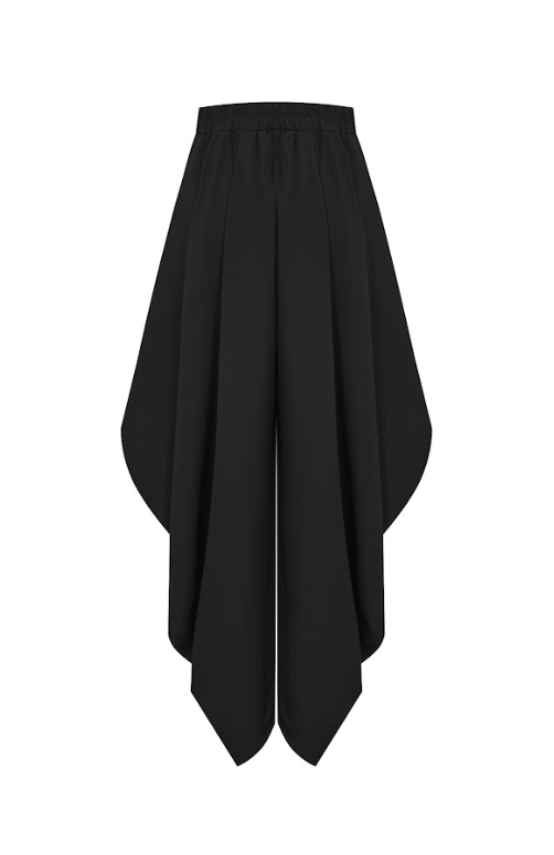 The Drape Ruched Solid Pants