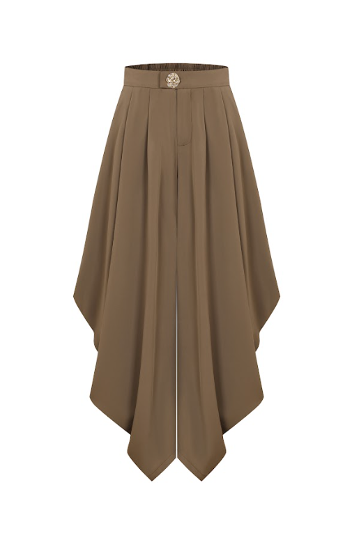 The Drape Ruched Solid Pants