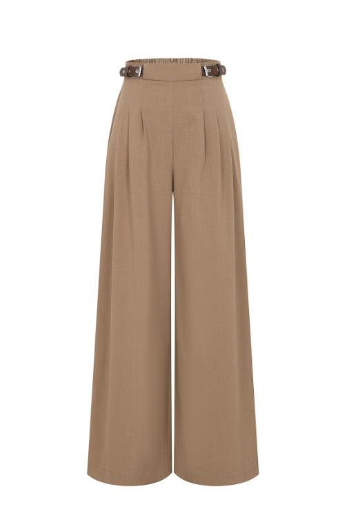 Belted Wide Pants