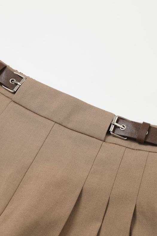 Belted Wide Pants