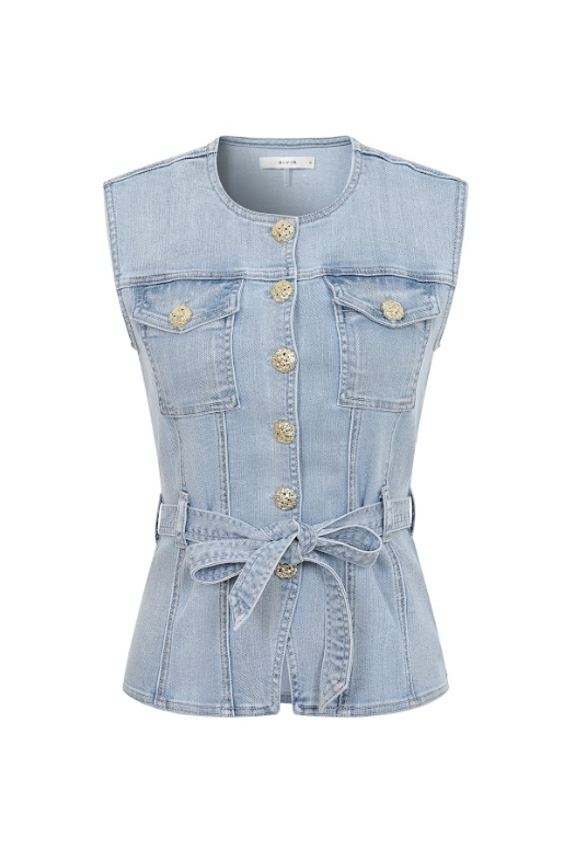 The Gilded Denim Bastion Vest