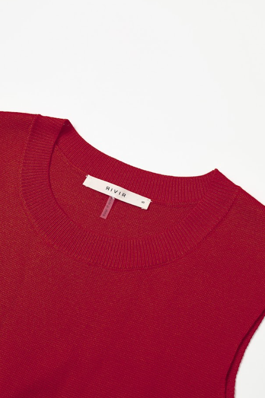 Bloomform Knit Sleeveless Peplum Top and Midi Skirt Set