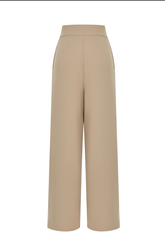 Pleated Barrel Woven Pants