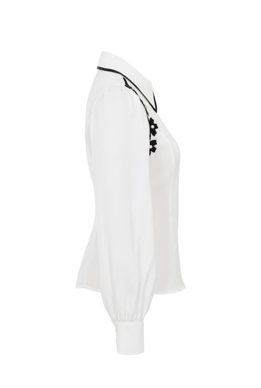 Lunette Embroidered Long Sleeve Woven Shirt