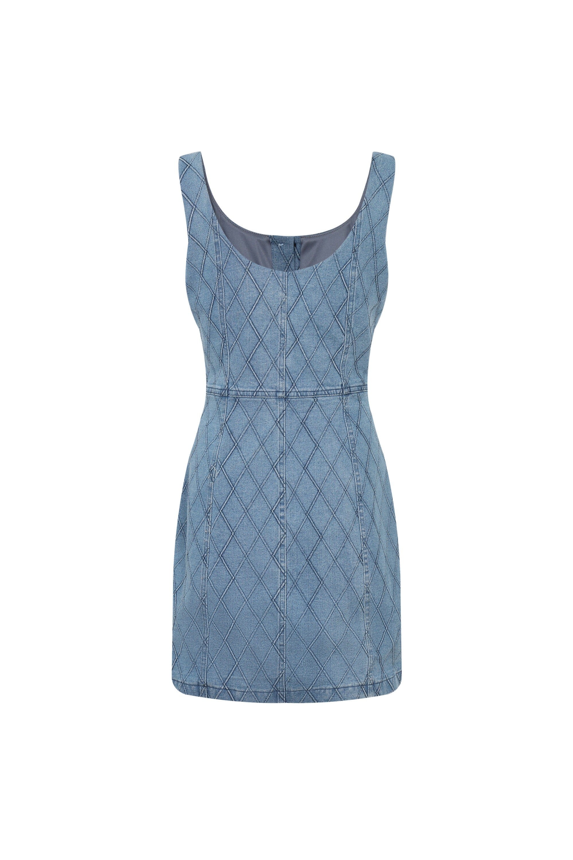 Quilted Denim Charm Dress