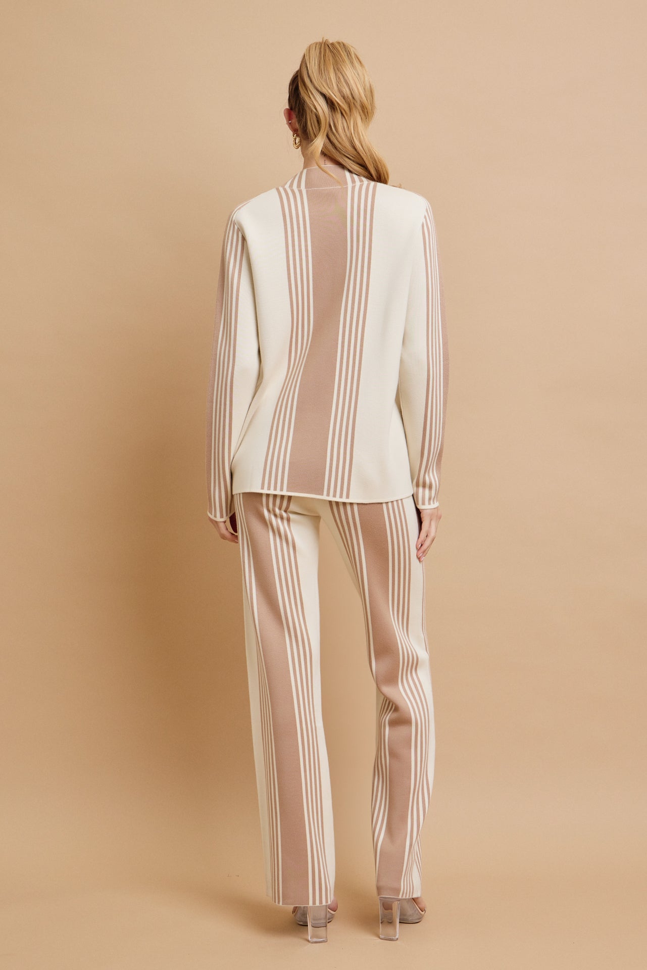 On Days Like These Knit Stripe Long Sleeve Top and Pants Set