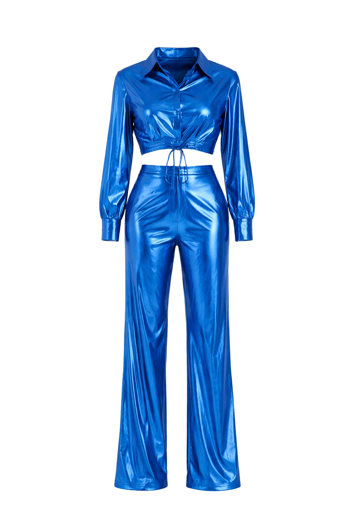 Cropped Dolman Long Sleeve Top and Pants Set