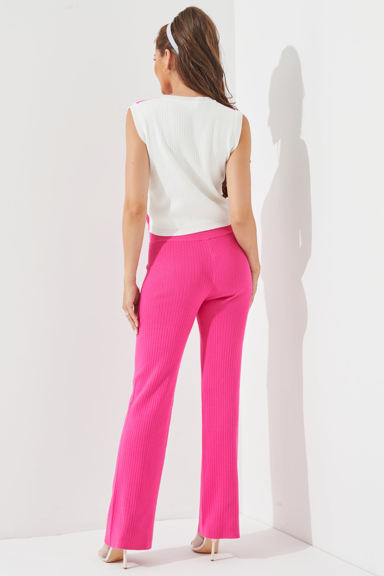 Knit Vest with Contrast Details & Pant Set