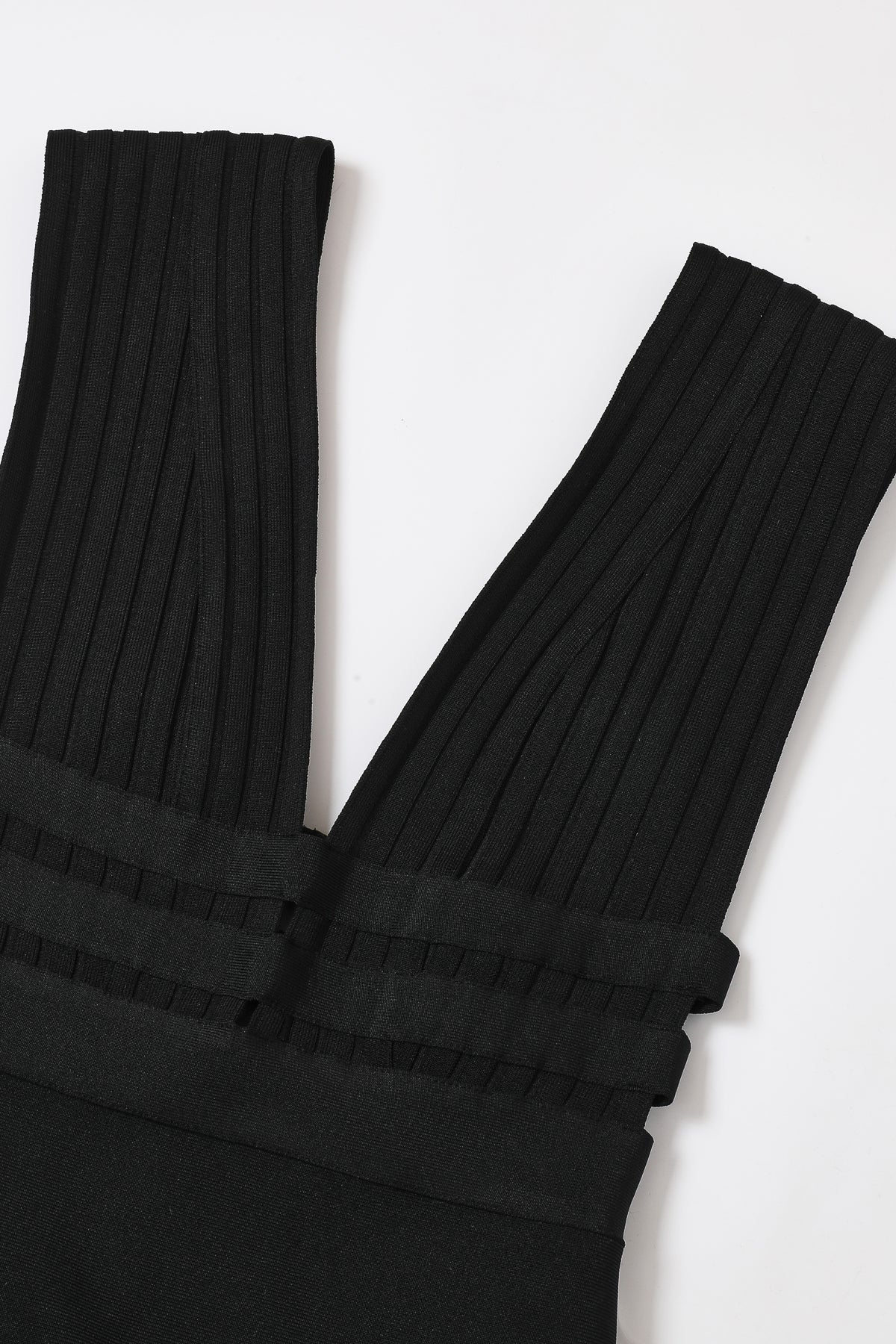 Ready to Impact Bandage Plunge Neck Sleeveless Mini Dress