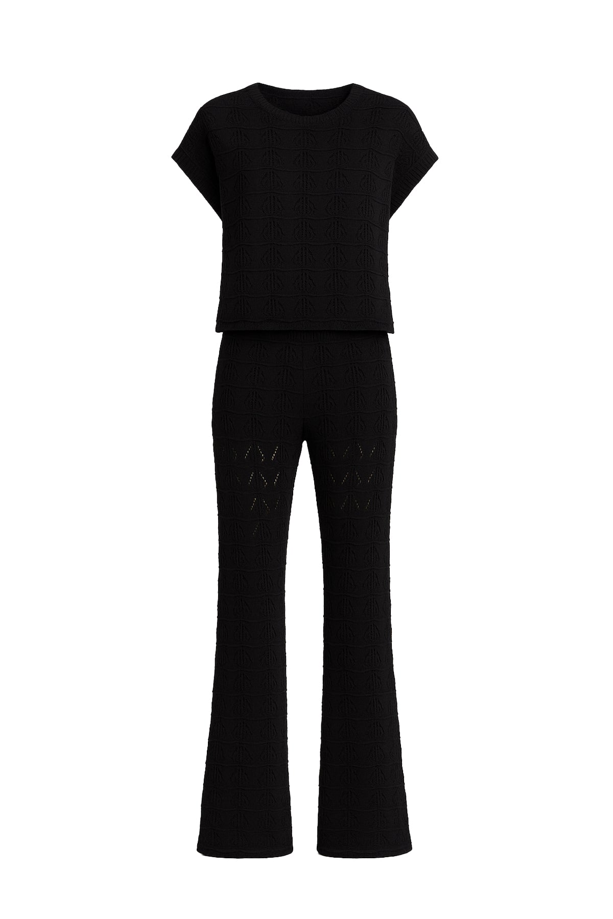 Coralyn Pointelle Short Sleeve & Pants Set