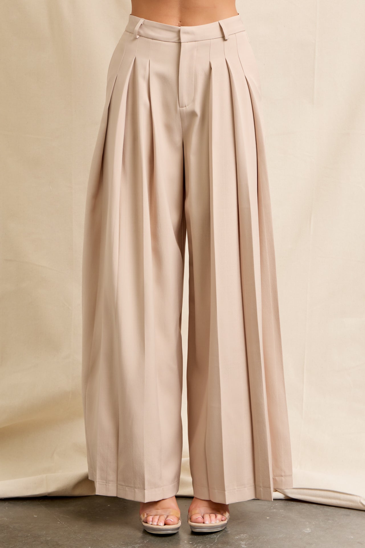 The Woven Pleat Elegant Pants