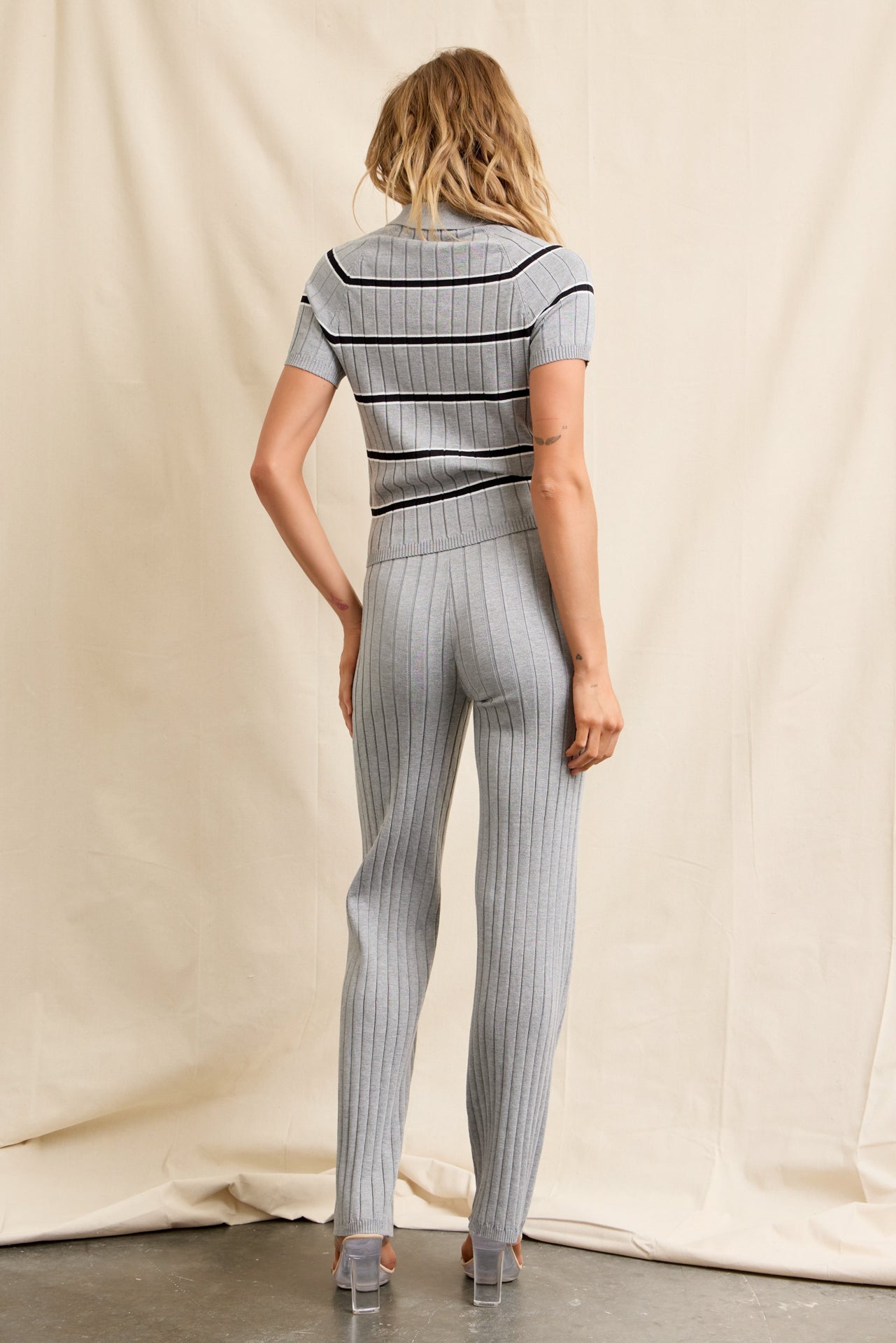 Velora Comfort Stripe Top & Pants Wear