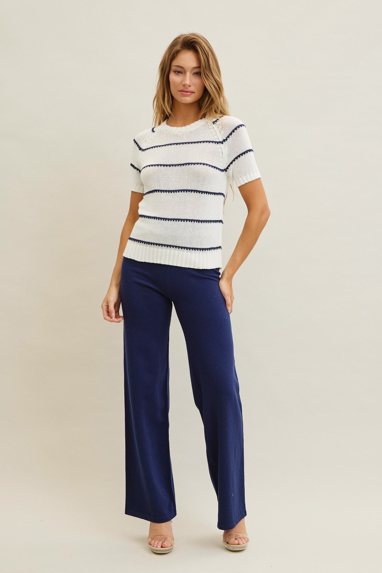Marcelline Stripe Top & Pants Set