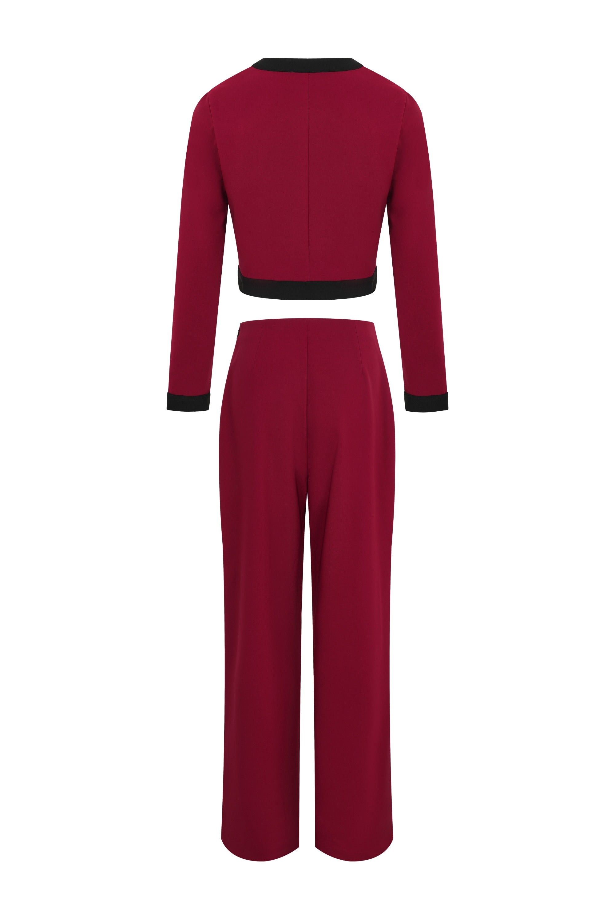 Elegance Structure Long Sleeve Top & Pants Set