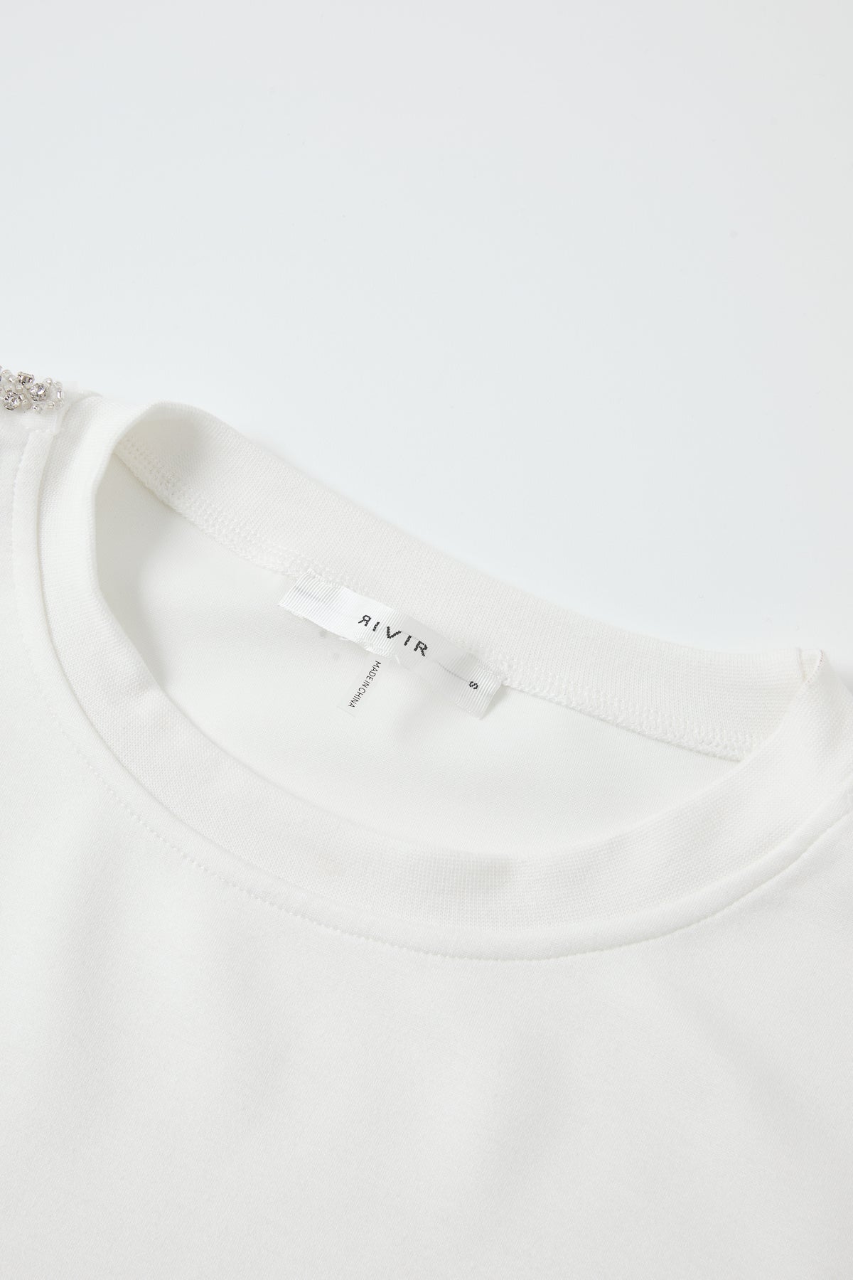 Layered Luxe Embellished Sweatshirt
