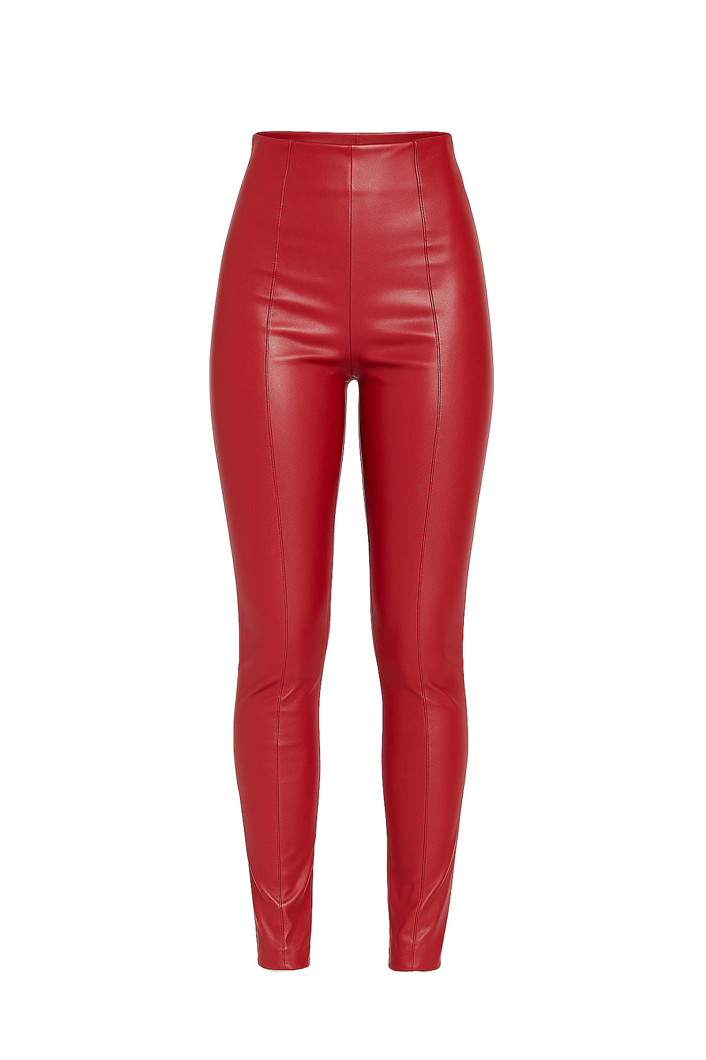 Soft Leather High Waist Skinny Pants