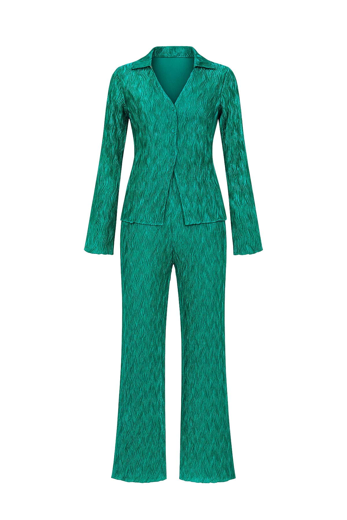V Neck Long Sleeve Set