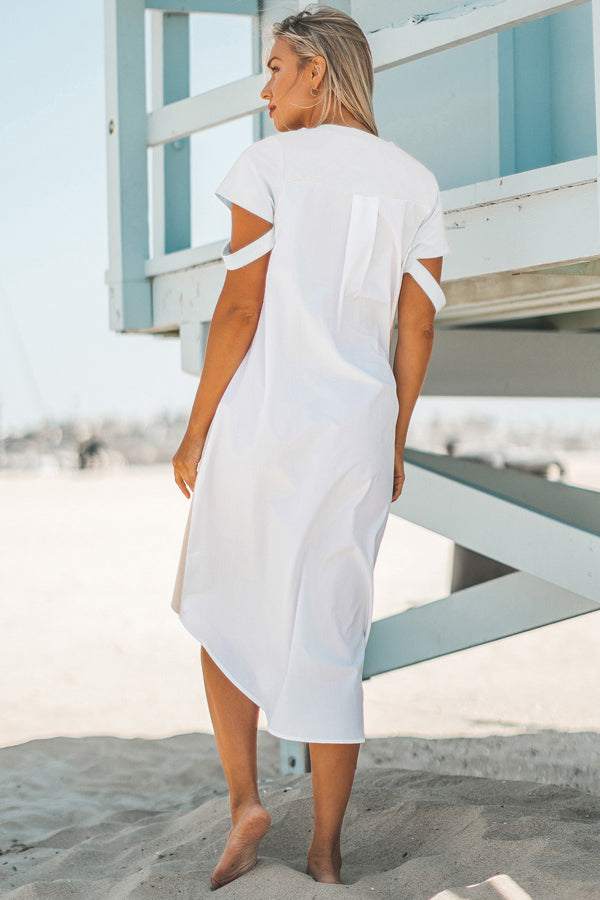 Short Sleeve Midi Dress