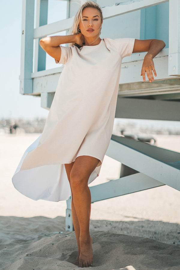 Short Sleeve Midi Dress