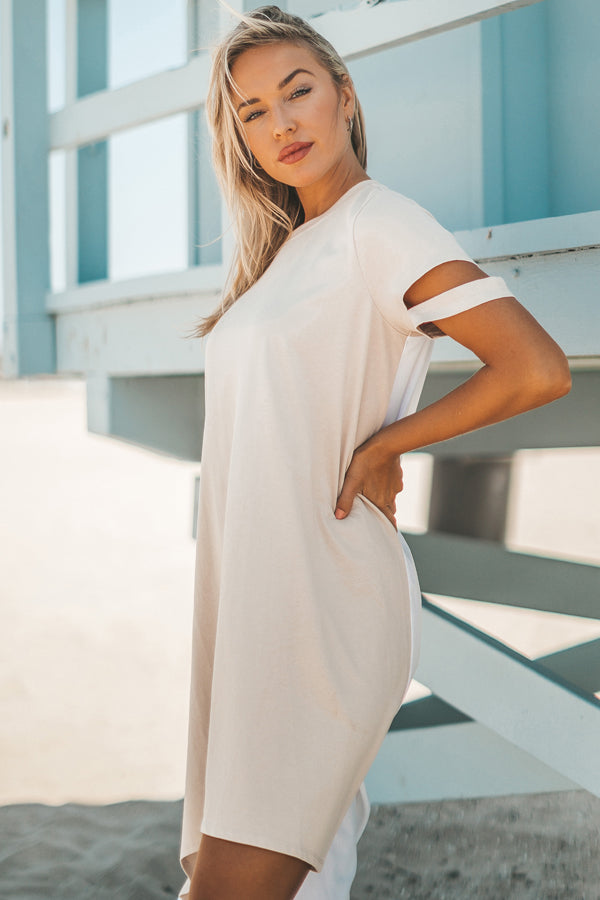 Short Sleeve Midi Dress