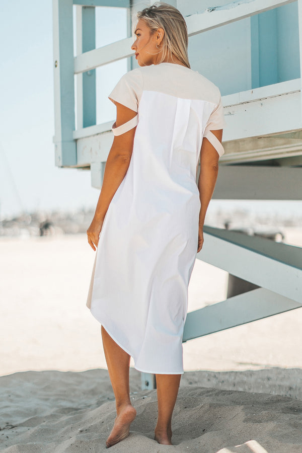 Short Sleeve Midi Dress