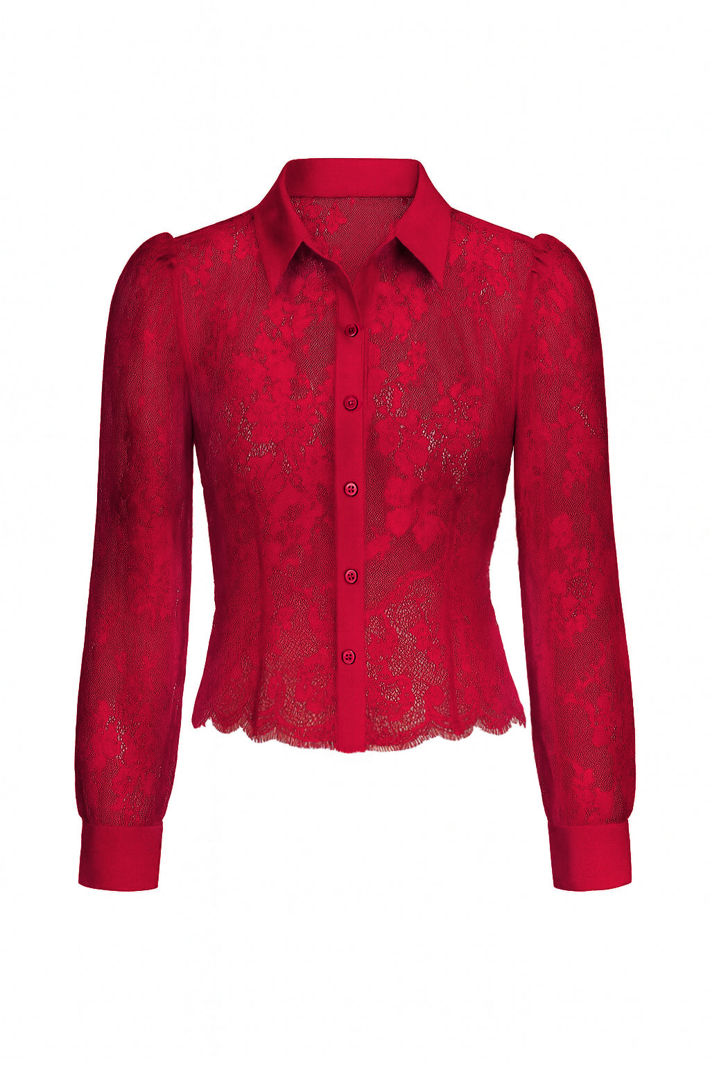 Leilani Lace Button Down Shirt