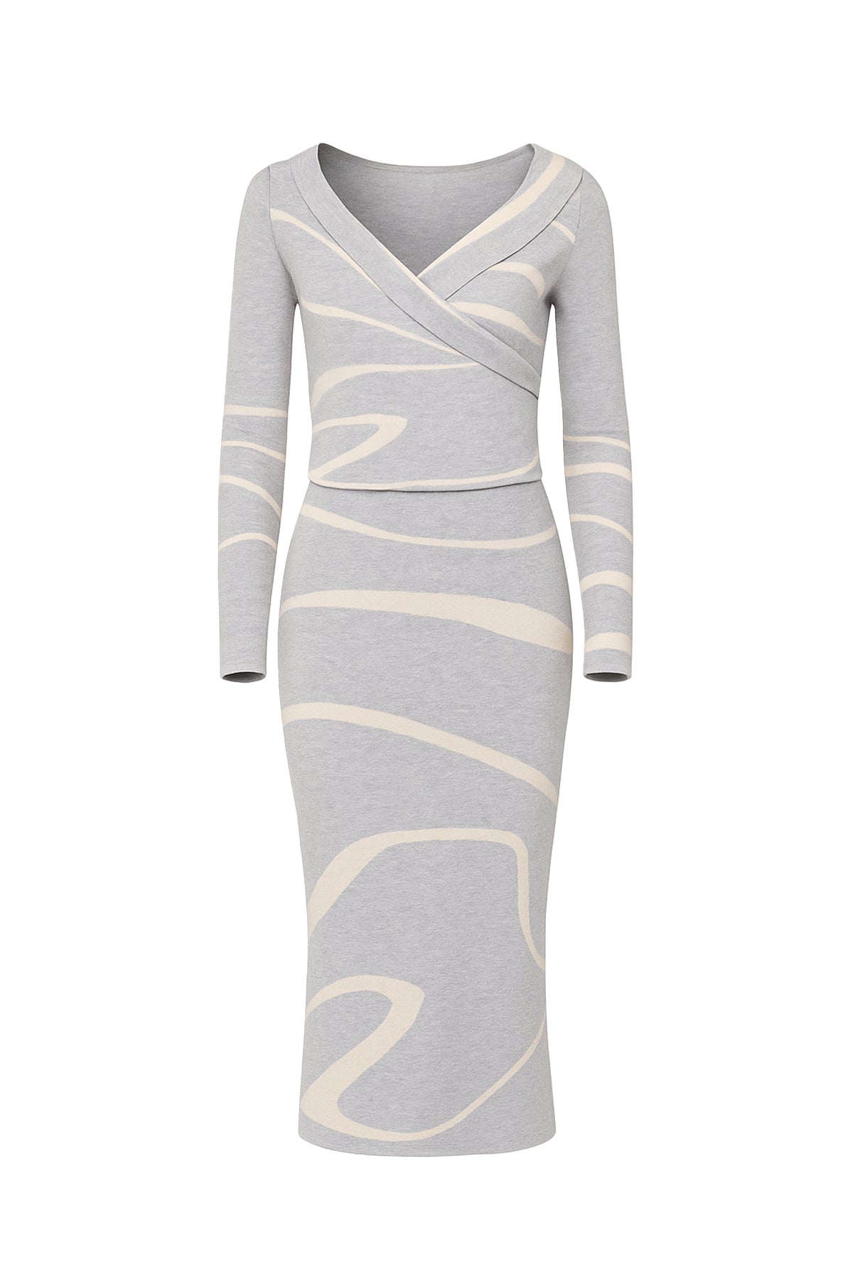 Anisa Knit Off Shoulder Top And Midi Skirt Set