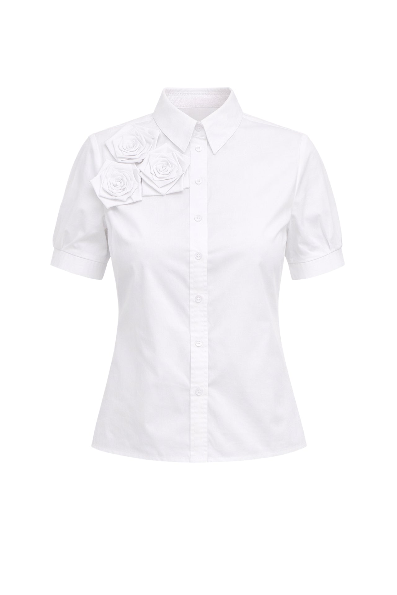 Blush Bloom Woven Short Sleeve Shirt