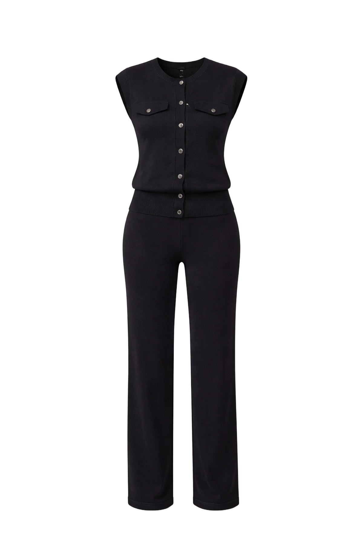 Juliette Sleeveless Button Down Top & Pants Set