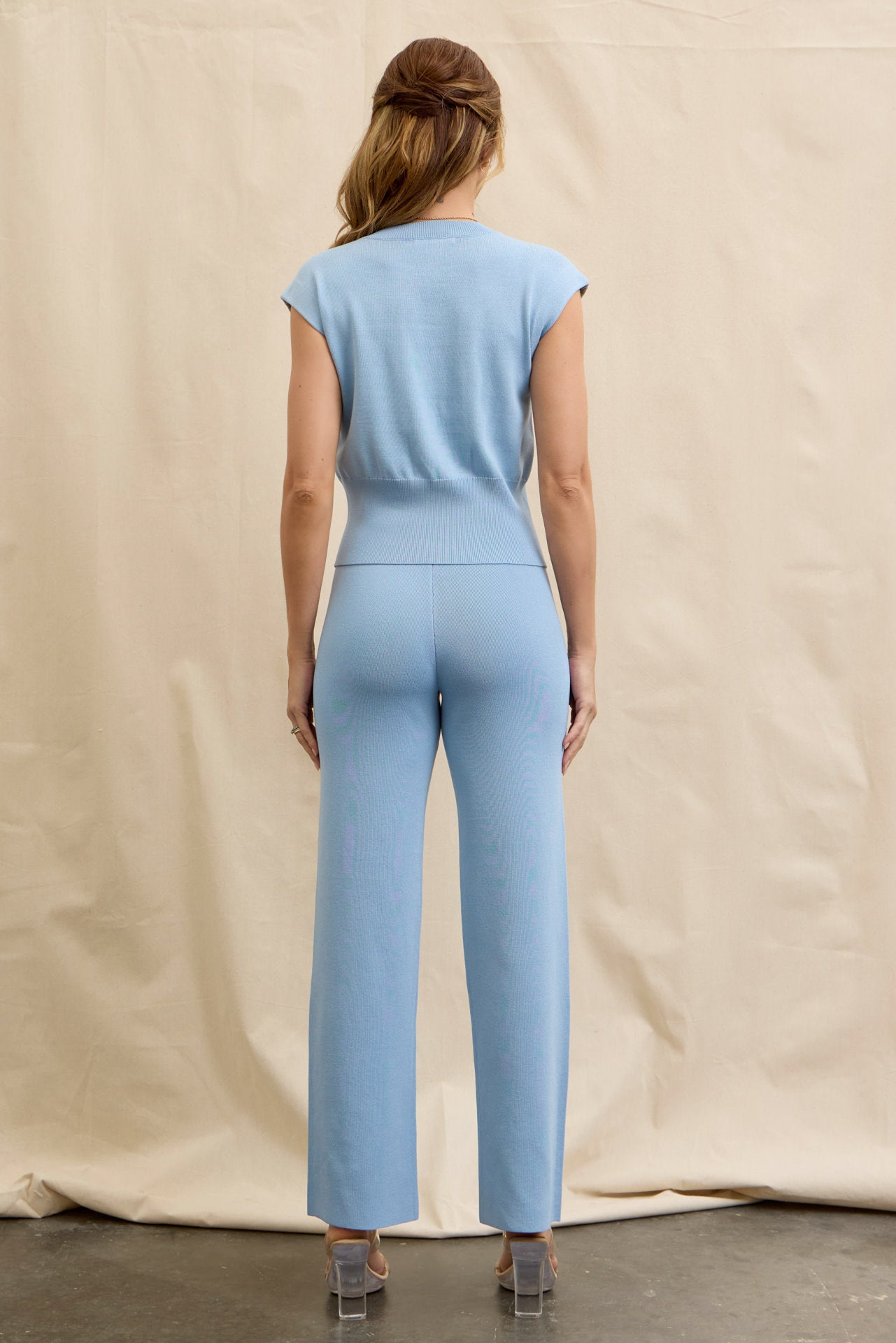 Luma Ribbed Knit Top & Pants Set