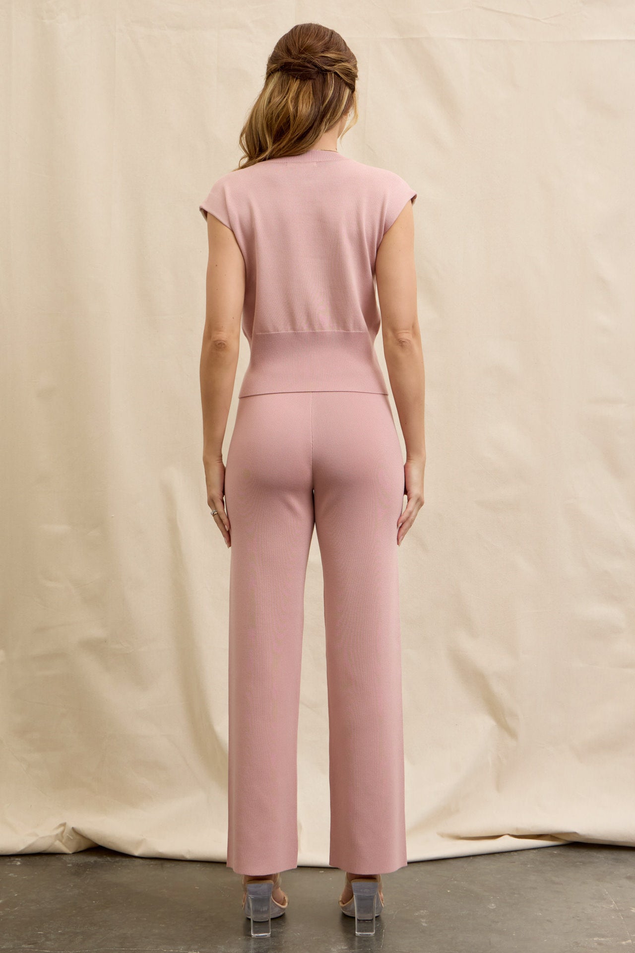 Luma Ribbed Knit Top & Pants Set