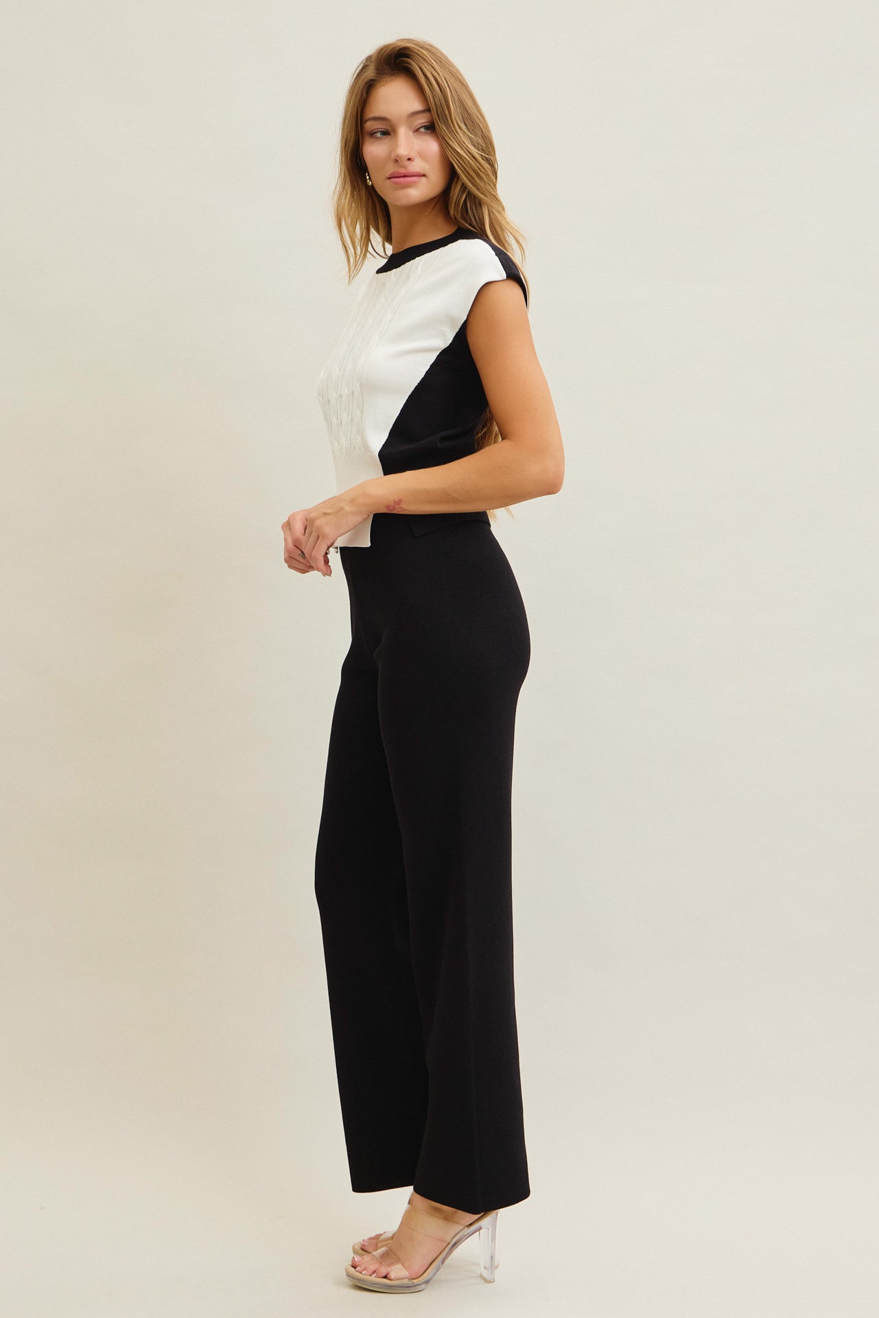 Luma Ribbed Knit Top & Pants Set