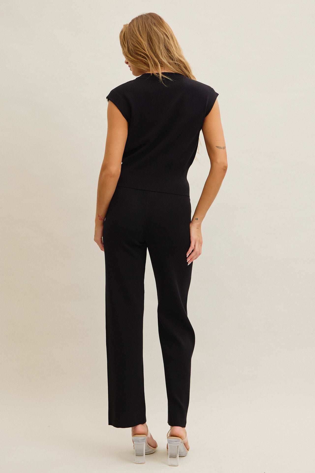 Luma Ribbed Knit Top & Pants Set