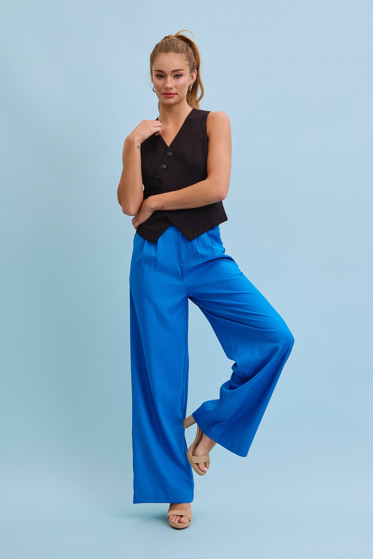 Celeste Woven Wide Leg Pants