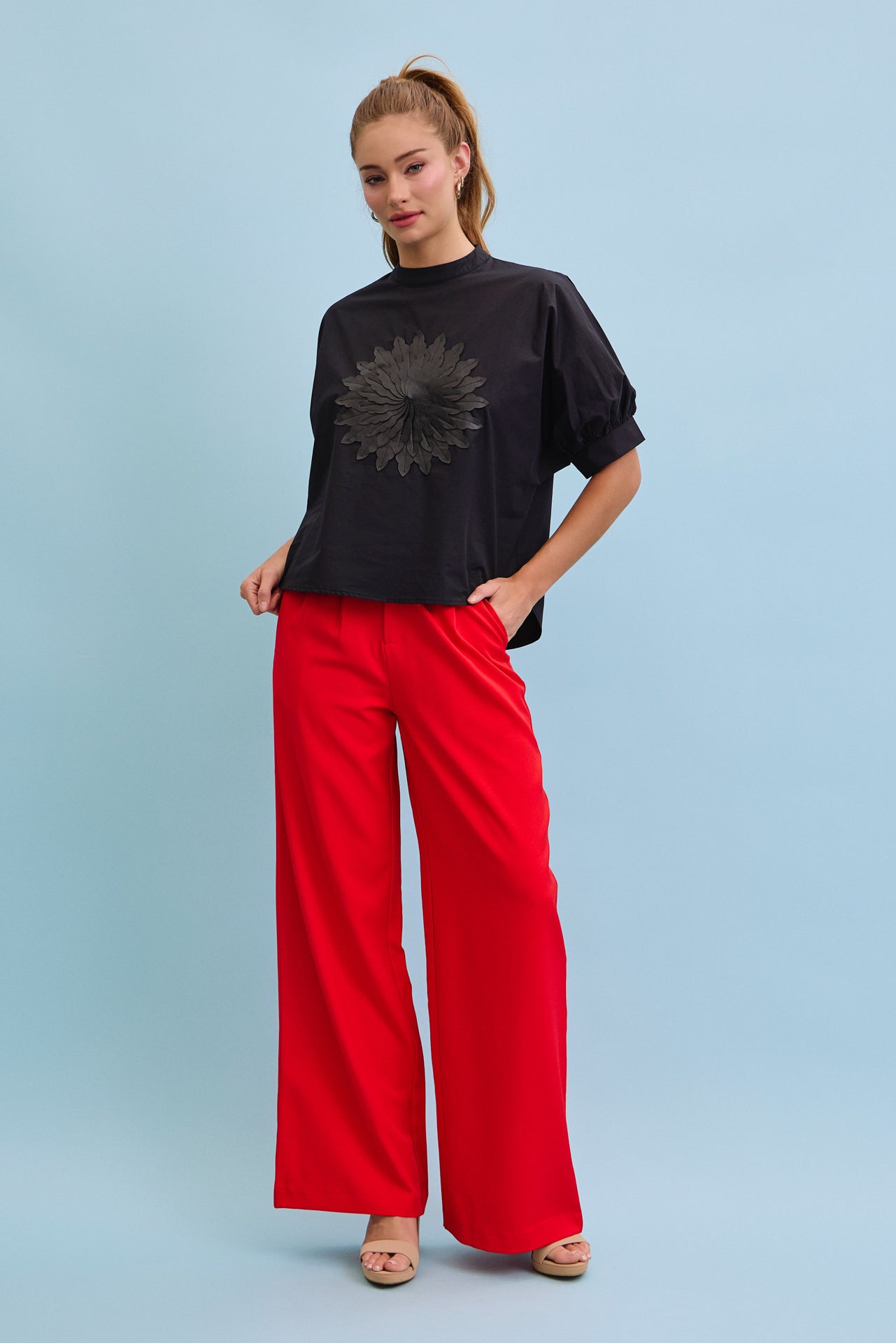 Celeste Woven Wide Leg Pants