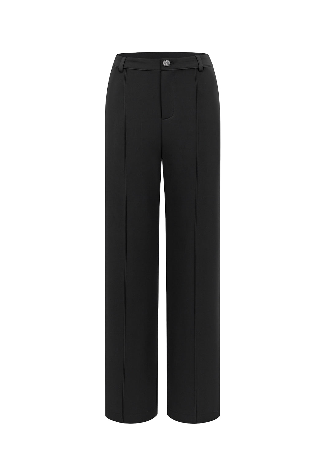 Classic Faux Wool Straight-Leg