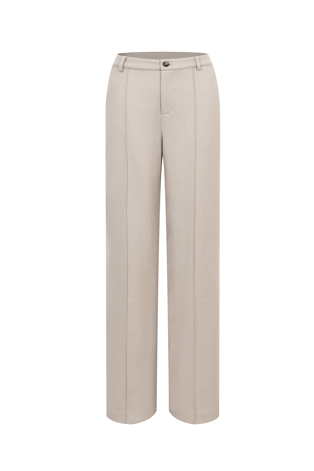Classic Faux Wool Straight-Leg