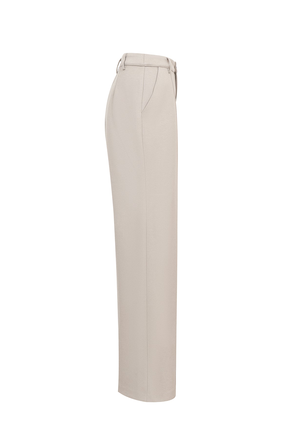 Classic Faux Wool Straight-Leg