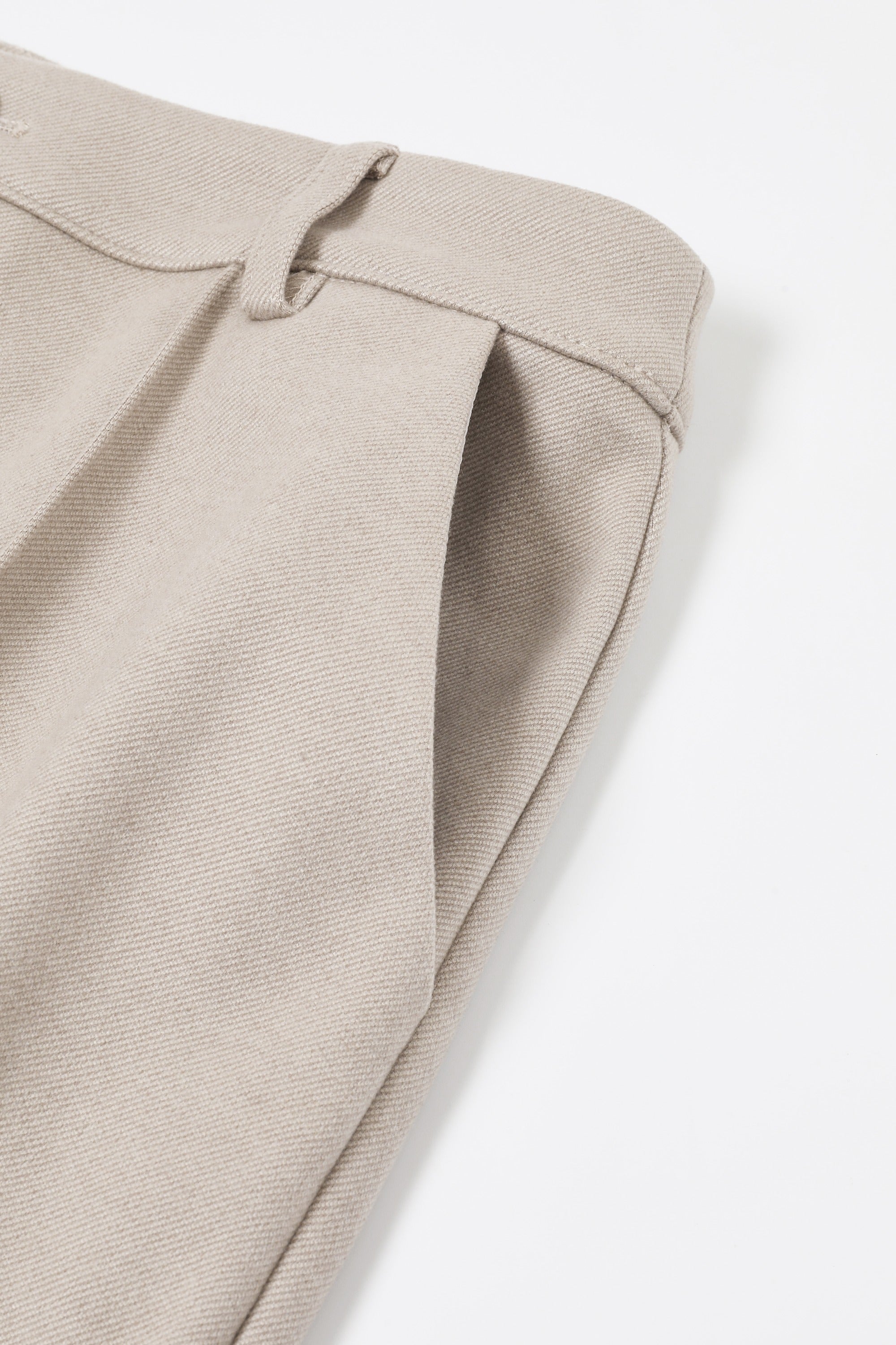Classic Faux Wool Straight-Leg