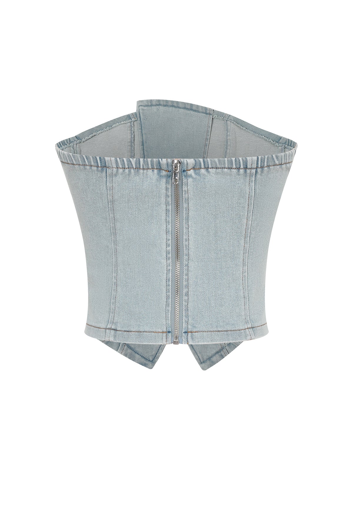 Asymmetrical Jewel Denim Set