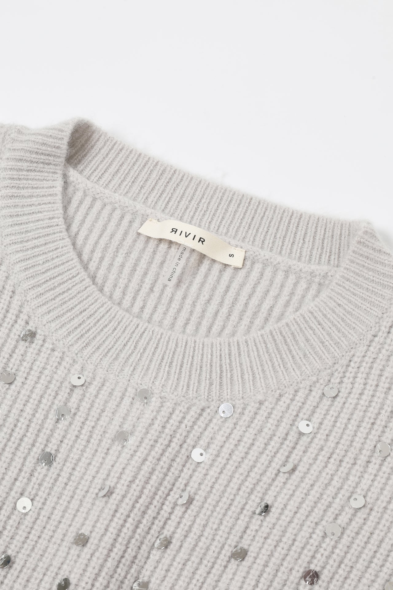 Sequins in Sweater Structured Comfort Dress