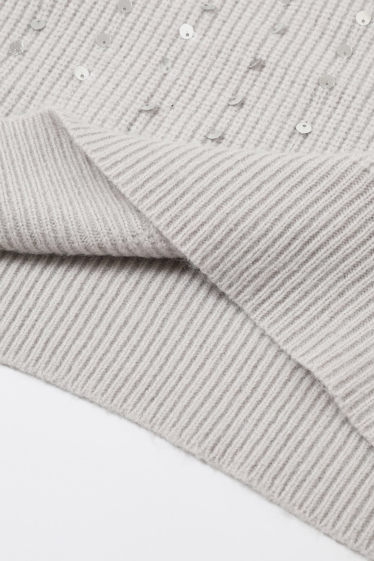 Sequins in Sweater Structured Comfort Dress