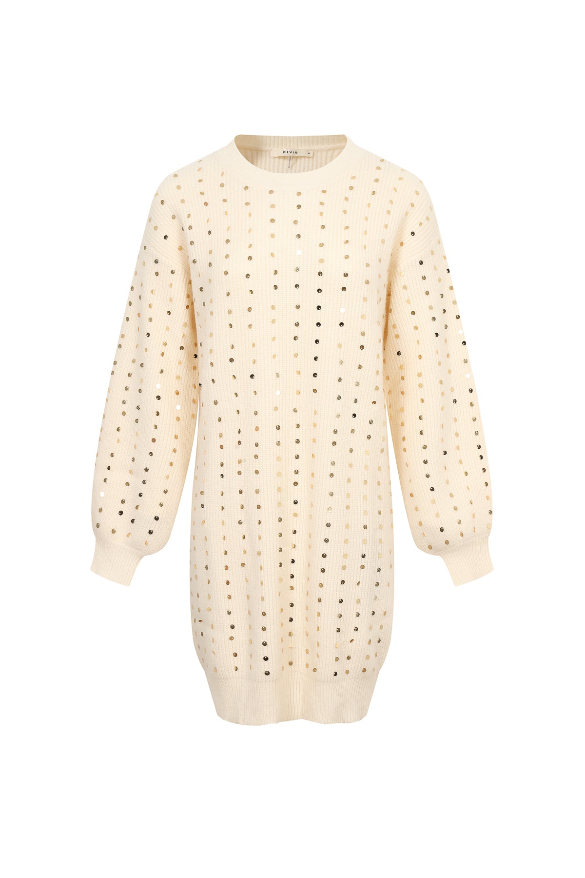 Sequins in Sweater Structured Comfort Dress