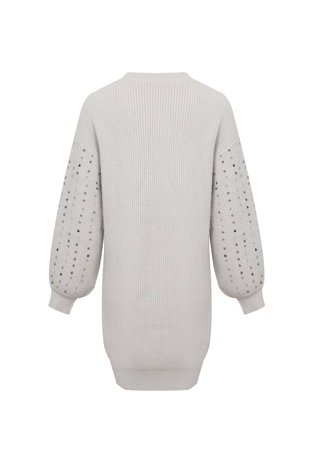 Sequins in Sweater Structured Comfort Dress